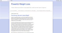 Desktop Screenshot of powerfulweightloss.blogspot.com