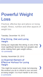 Mobile Screenshot of powerfulweightloss.blogspot.com