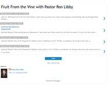 Tablet Screenshot of pastorronlibby.blogspot.com