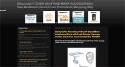 Desktop Screenshot of kitchenaidstandmixeraccessoriescheap.blogspot.com