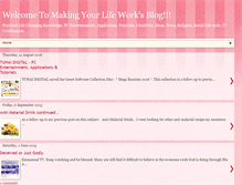 Tablet Screenshot of makeyourlifework.blogspot.com