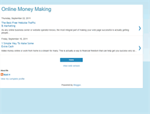 Tablet Screenshot of onlinemoneymakingtoday1.blogspot.com