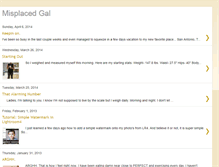 Tablet Screenshot of misplacedgal.blogspot.com