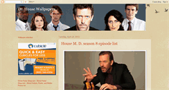 Desktop Screenshot of dr-house-wallpaper.blogspot.com