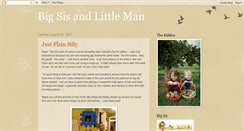 Desktop Screenshot of bigsisandlittleman.blogspot.com