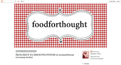 Desktop Screenshot of foodforthought-jelena.blogspot.com