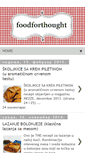 Mobile Screenshot of foodforthought-jelena.blogspot.com