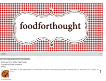 Tablet Screenshot of foodforthought-jelena.blogspot.com