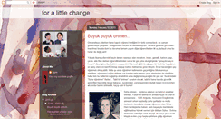 Desktop Screenshot of foralittlechange.blogspot.com