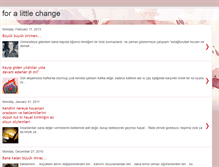 Tablet Screenshot of foralittlechange.blogspot.com