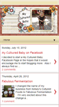 Mobile Screenshot of myculturedbaby.blogspot.com