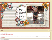 Tablet Screenshot of myculturedbaby.blogspot.com