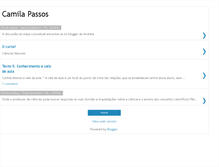 Tablet Screenshot of camilapassos.blogspot.com