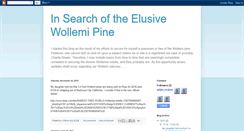 Desktop Screenshot of elusivewollemipine.blogspot.com