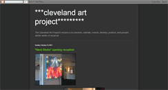 Desktop Screenshot of clevelandartproject.blogspot.com