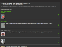 Tablet Screenshot of clevelandartproject.blogspot.com