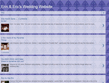 Tablet Screenshot of erinandericswedding.blogspot.com
