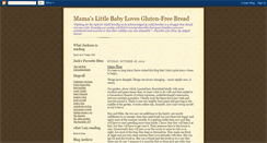 Desktop Screenshot of mamaslittlebabylovesglutenfreebread.blogspot.com