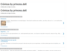 Tablet Screenshot of cronicasbyprincessdoll.blogspot.com
