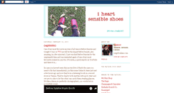 Desktop Screenshot of iheartsensibleshoes.blogspot.com