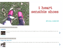 Tablet Screenshot of iheartsensibleshoes.blogspot.com