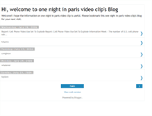 Tablet Screenshot of one-night-in-paris-video-clip49111.blogspot.com