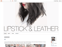 Tablet Screenshot of lipstickandleather.blogspot.com