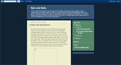 Desktop Screenshot of 2batsand4balls.blogspot.com