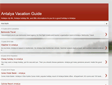 Tablet Screenshot of antalyavacation.blogspot.com