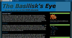 Desktop Screenshot of basiliskseye.blogspot.com