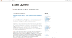 Desktop Screenshot of bohdanszymanik.blogspot.com