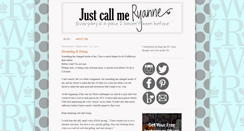 Desktop Screenshot of justcallmeryanne.blogspot.com