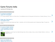Tablet Screenshot of gameforumsindia.blogspot.com