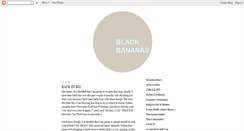 Desktop Screenshot of blackbananass.blogspot.com