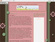 Tablet Screenshot of diary-of-an-infertile-mad-woman.blogspot.com
