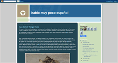 Desktop Screenshot of hablomuypocoespanol.blogspot.com