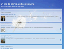 Tablet Screenshot of plombetplume.blogspot.com
