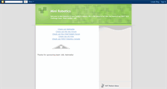Desktop Screenshot of minirobotics.blogspot.com