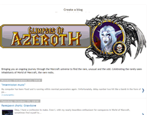 Tablet Screenshot of glimpsesofazeroth.blogspot.com