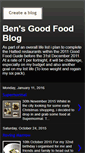 Mobile Screenshot of goodfoodguideblog.blogspot.com