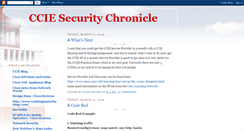 Desktop Screenshot of ccie-security.blogspot.com