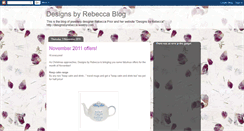 Desktop Screenshot of designsbyrebeccablog.blogspot.com