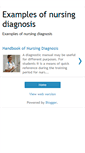 Mobile Screenshot of examplesofnursingdiagnosis.blogspot.com