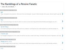 Tablet Screenshot of pensivefanatic.blogspot.com