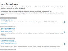 Tablet Screenshot of newtexaslaws.blogspot.com