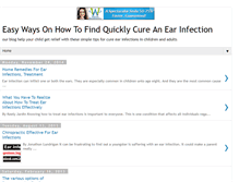 Tablet Screenshot of earinfectioncure.blogspot.com