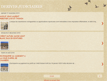 Tablet Screenshot of derivesjudiciaires.blogspot.com