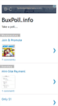 Mobile Screenshot of buxpoll.blogspot.com