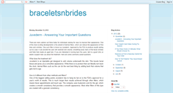 Desktop Screenshot of braceletsnbrides.blogspot.com
