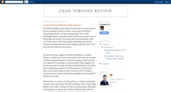 Desktop Screenshot of chadtimothyreview.blogspot.com